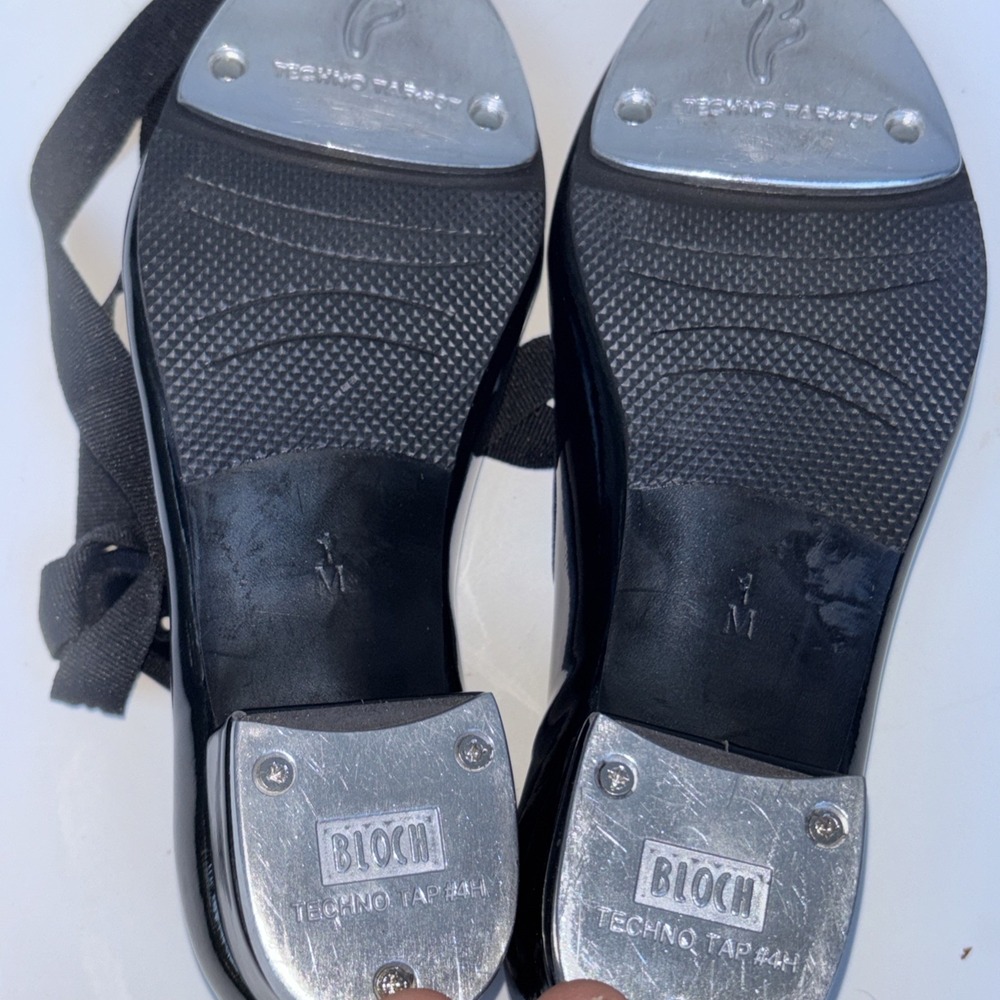 Techno Tap #4H Bloch Tap Shoes Low Heel 1M GUC - Picture 3 of 6